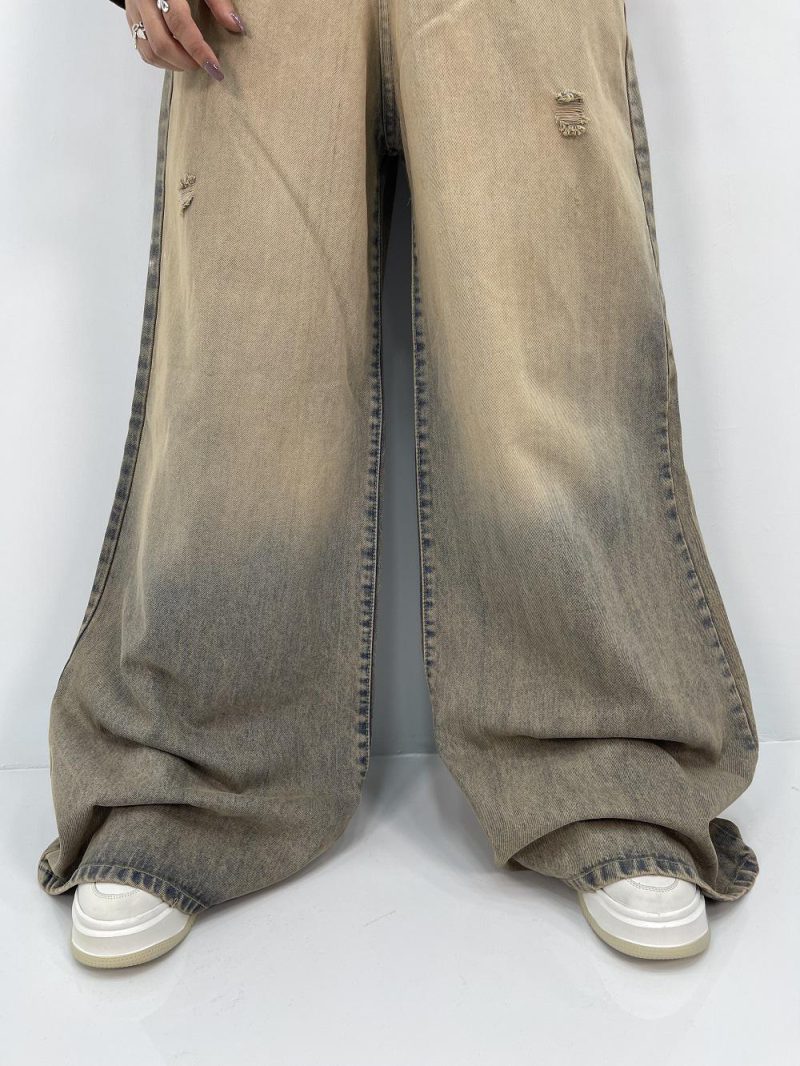 شلوار جین زنانه سوپر بگ آبی سنگشور