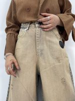 شلوار جین زنانه سوپر بگ آبی سنگشور