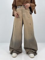 شلوار جین زنانه سوپر بگ آبی سنگشور