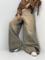 شلوار جین زنانه سوپر بگ آبی سنگشور