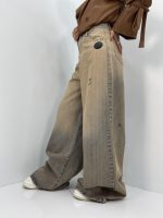 شلوار جین زنانه سوپر بگ آبی سنگشور