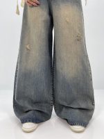 شلوار جین زنانه سوپر بگ آبی سنگشور