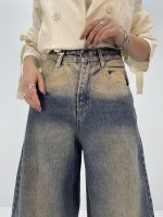 شلوار جین زنانه سوپر بگ آبی سنگشور