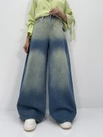 شلوار جین زنانه سوپر بگ آبی سنگشور