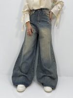 شلوار جین زنانه سوپر بگ آبی سنگشور