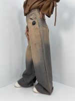 شلوار جین زنانه سوپر بگ آبی سنگشور