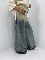 شلوار جین زنانه سوپر بگ آبی سنگشور