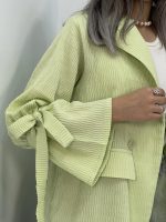 ست مانتو کتی با شلوار جین سوپر بگ زنانه