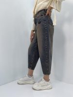 شلوار جین زنانه مام بالون کارپنتر تیره