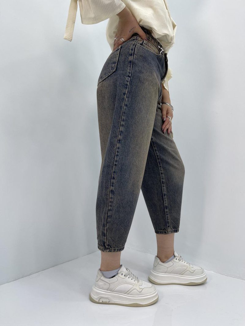 شلوار جین زنانه مام بالون کارپنتر تیره