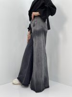 شلوار جین زنانه شافل زغالی