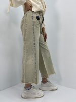 شلوار جین زنانه شافل مر ریش دمپا ریش