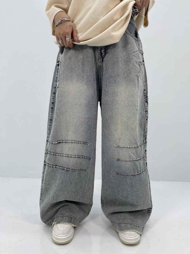 شلوار جین زنانه سوپر بگ ابی