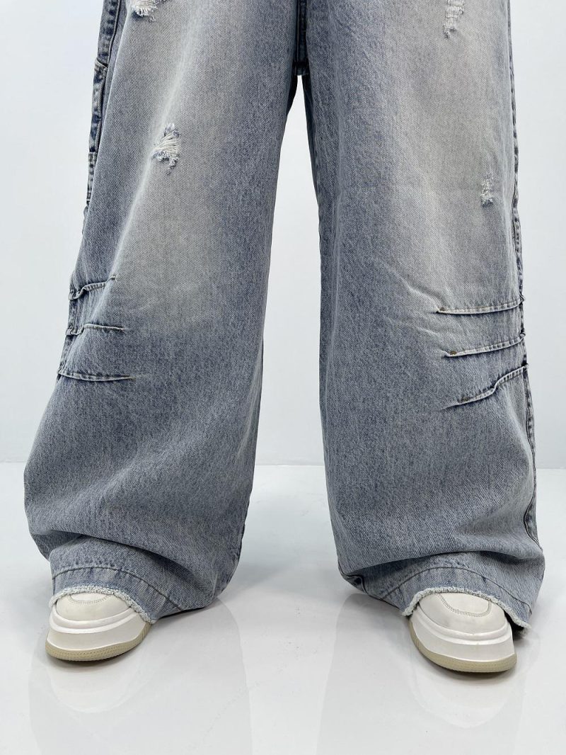 شلوار جین زنانه سوپر بگ ابی