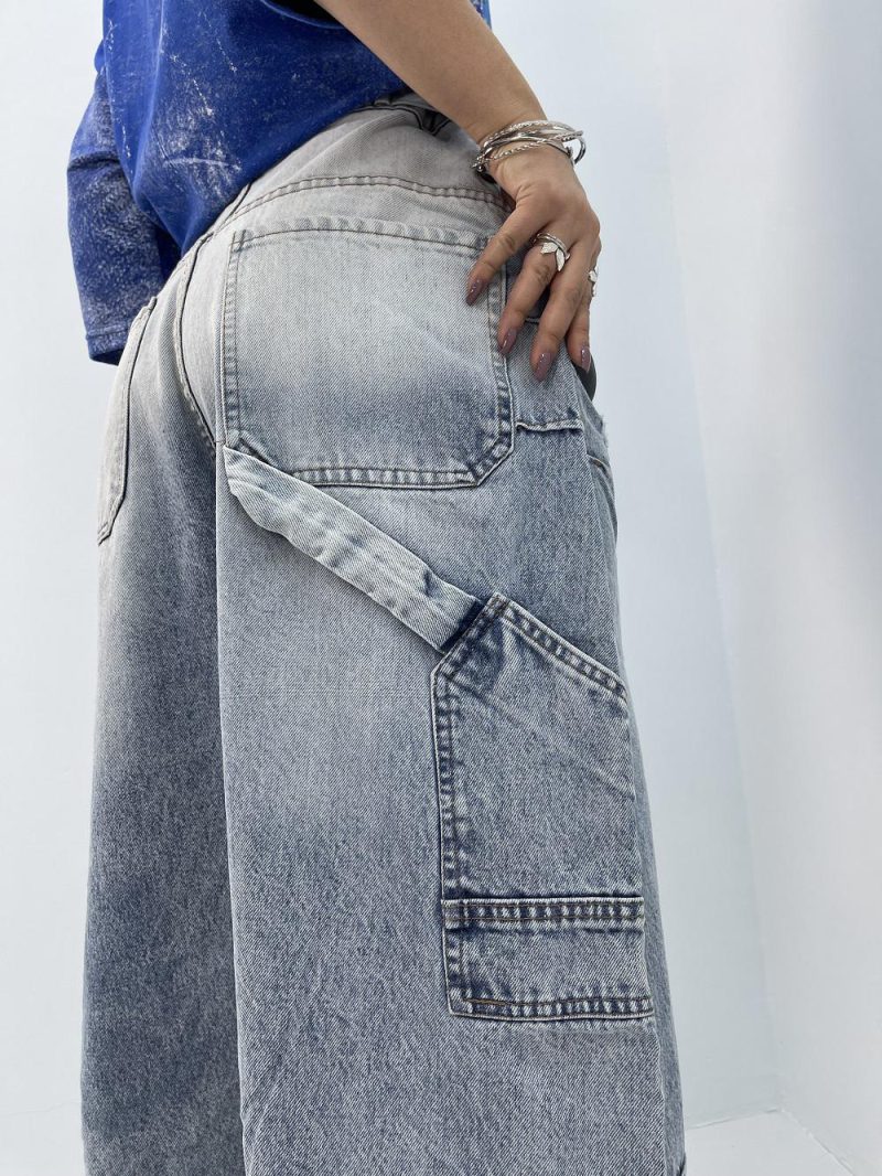 شلوار جین زنانه سوپر بگ ابی