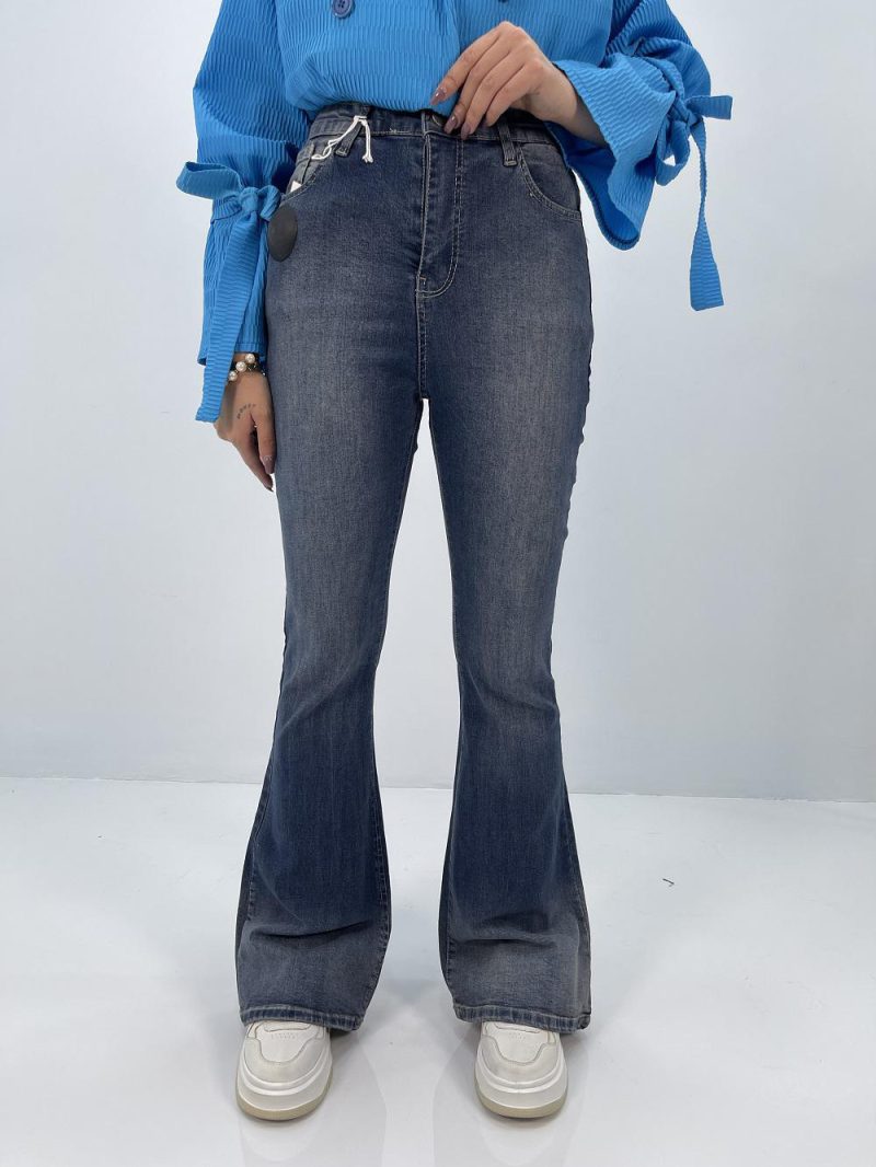 شلوار جین زنانه بوتکات آبی