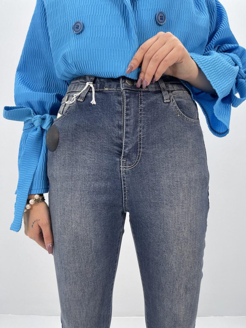 شلوار جین زنانه بوتکات آبی