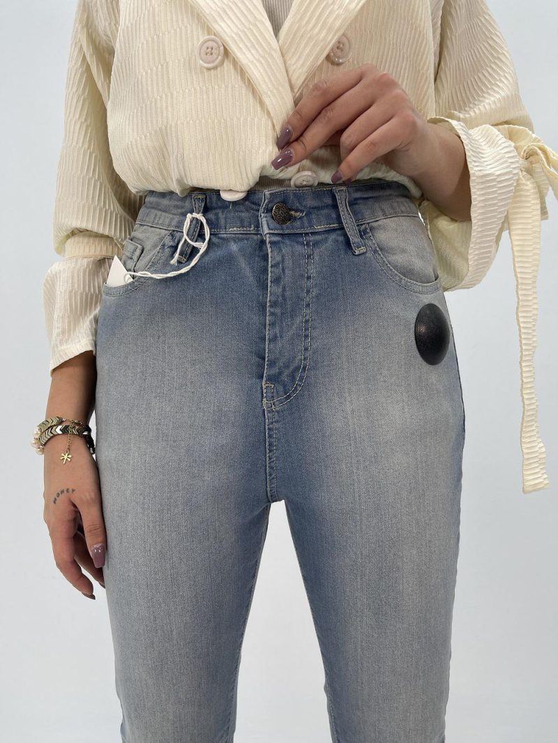 شلوار جین زنانه بوتکات آبی