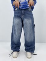 شلوار جین زنانه بالونی مکس آبی