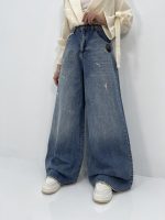 شلوار جین زنانه سوپر بگ آبی