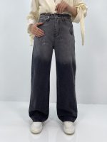 شلوار جین بگ زنانه زغالی