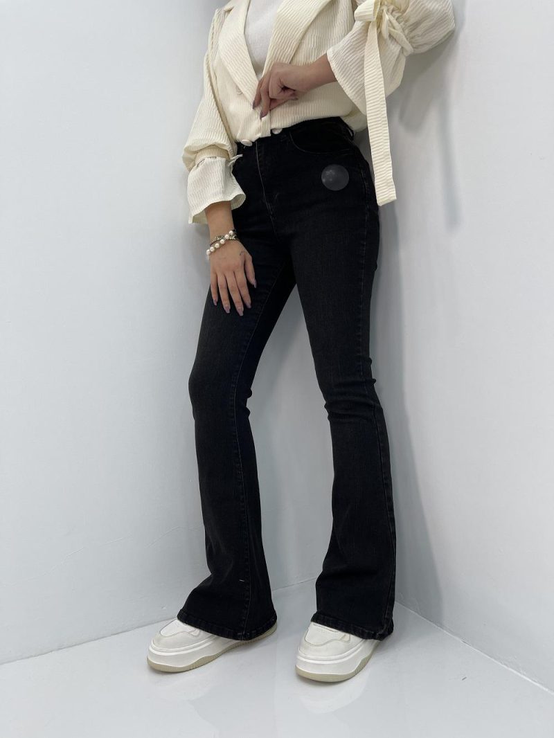 شلوار جین زنانه بوتکات زغالی