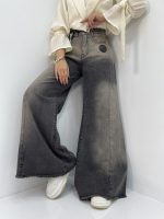 شلوار جین زنانه شافل زغالی