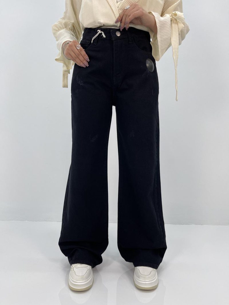 شلوار جین زنانه بگ مشکی