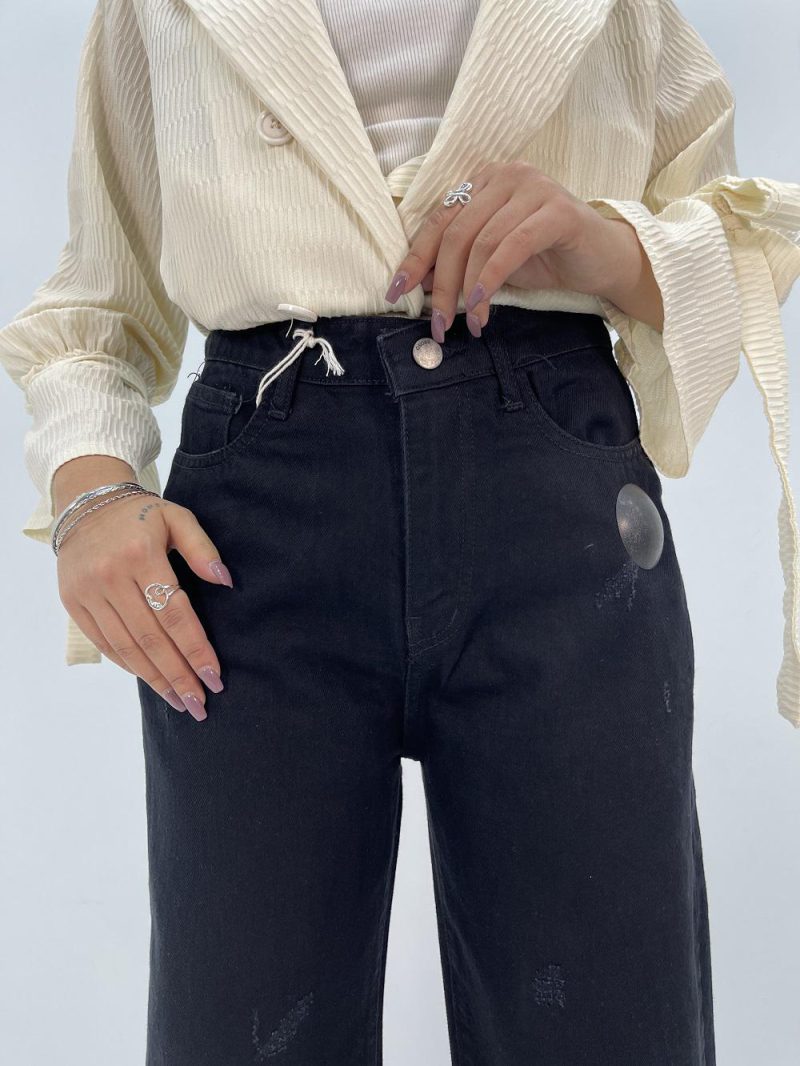 شلوار جین زنانه بگ مشکی