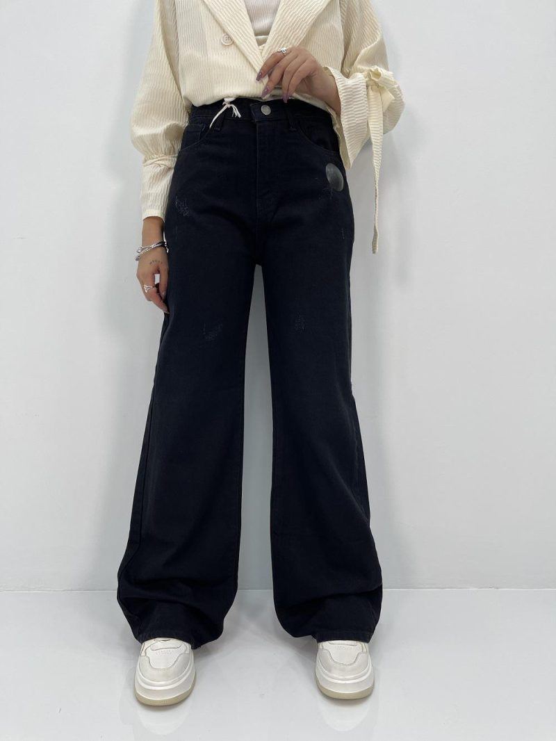 شلوار جین زنانه بگ مشکی