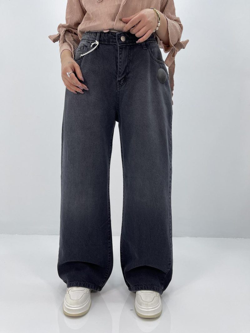 شلوار جین بگ زنانه سایز بزرگ