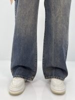 شلوار جین بگ زنانه سایز بزرگ سنگشور
