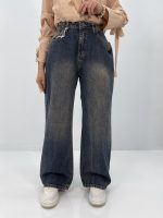شلوار جین بگ زنانه سایز بزرگ