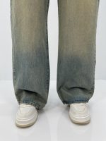 شلوار جین بگ زنانه سایز بزرگ سنگشور