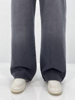 شلوار جین بگ زنانه سایز بزرگ زغالی