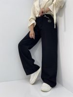 شلوار جین بگ زنانه سایز بزرگ مشکی