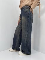 شلوار جین بگ زنانه سایز بزرگ سنگشور