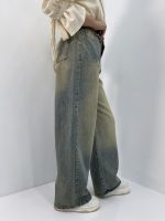 شلوار جین بگ زنانه سایز بزرگ سنگشور