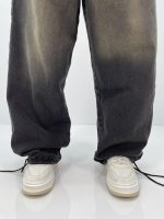 شلوار جین زنانه بالونی مکس زغالی