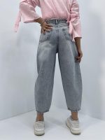 شلوار جین زنانه مام بالون یخی