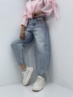شلوار جین زنانه مام بالون یخی