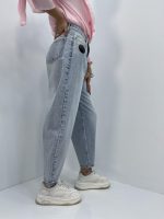 شلوار جین زنانه مام بالون یخی