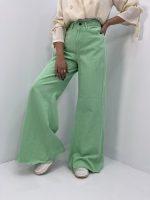 شلوار شافل بگ آبی سبز