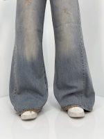 شلوار جین زنانه شافل کثیف شور