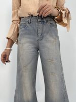 شلوار جین زنانه شافل کثیف شور