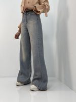 شلوار جین زنانه شافل کثیف شور