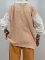 مانتو شومیزی لینن نارنجی