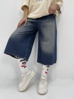 شلوارک جین زنانه آبی سنگشور