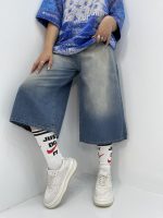 شلوارک جین زنانه آبی سنگشور