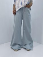 شلوار شافل بگ آبی آسمانی